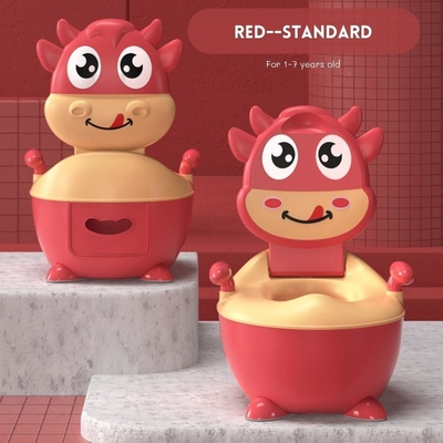 Potty de dressage de bébés de vache à dessin animé en couleur personnalisée avec certificat d'essai EN71