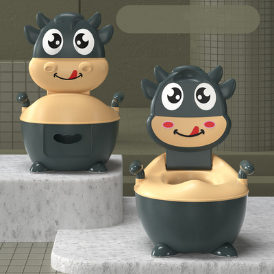 Potty de dressage de bébés de vache à dessin animé en couleur personnalisée avec certificat d'essai EN71