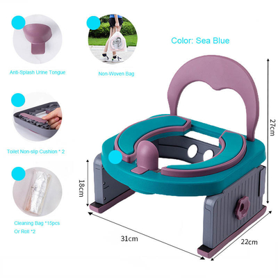 Les enfants noirs portable bébé Potty toilette d'entraînement pour le camping en plein air Voiture Voyage