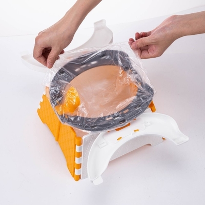 PP TPE modèle animal poubelle de toilette pour bébé pour blanc orange gris