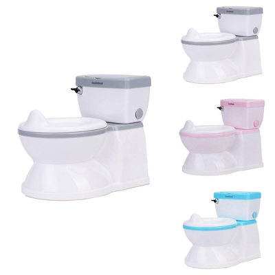 Éco-friendly Plastique Voyage Potty Escalier d'entraînement en gris / blanc