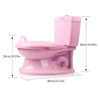 Entraîneur de toilettes pour bébé en plastique pur avec certification EN71 et option de logo personnalisé