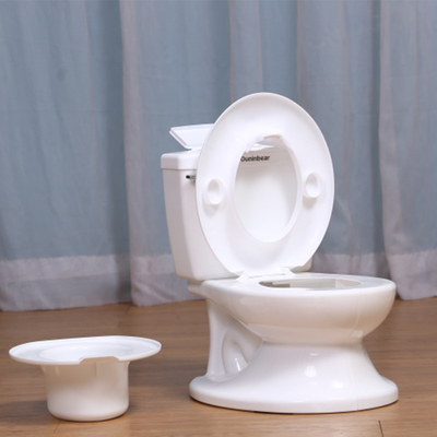 Toilette pour bébé en plastique écologique avec conception de simulation de logo personnalisé EN-71 Certifié léger