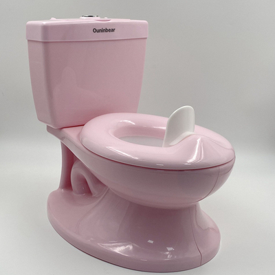 Toilette pour bébé en plastique écologique avec conception de simulation de logo personnalisé EN-71 Certifié léger