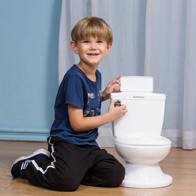 Potty écologique pour enfants avec logo personnalisé Toilette pour tout-petits en bleu / rose / blanc