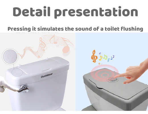 Potty écologique pour enfants avec logo personnalisé Toilette pour tout-petits en bleu / rose / blanc