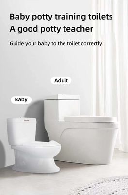 Toilette pour enfants en plastique certifiée EN71 en design ergonomique blanc rose bleu
