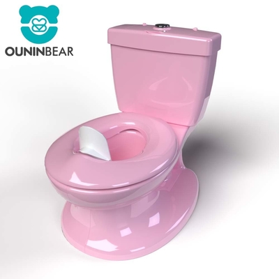Eco Friendly Blue Pink White Print Kids Potty Toilet Trainer avec un emballage et un logo personnalisés