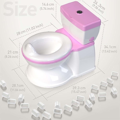 Blue Pink White Kids Potty Toilet Trainer avec acceptation du logo personnalisé et un design écologique