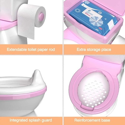 Blue Pink White Kids Potty Toilet Trainer avec acceptation du logo personnalisé et un design écologique