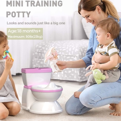 Blue Pink White Kids Potty Toilet Trainer avec acceptation du logo personnalisé et un design écologique