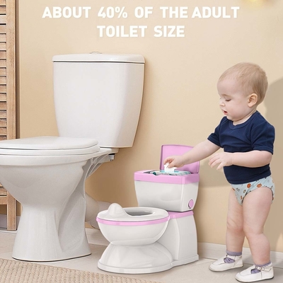 Blue Pink White Kids Potty Toilet Trainer avec acceptation du logo personnalisé et un design écologique