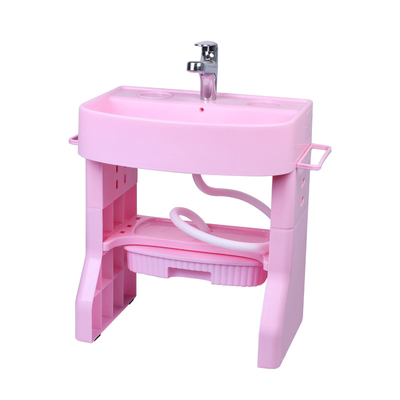 Grand type carré étagère de lavage pour enfants Vente à chaud Normes de sécurité Blanc / rose Couleur personnalisée