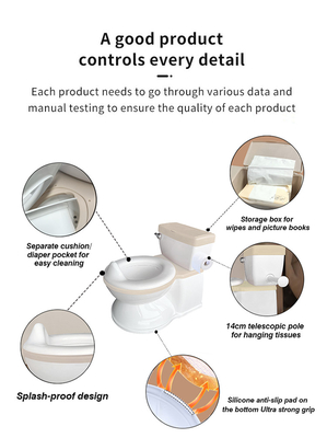 Plastique écologique 3 couleurs poubelle pour bébé siège d'entraînement pour la maison et l'extérieur avec logo personnalisé