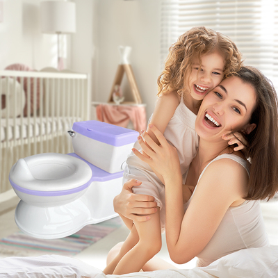 Nouveau musical toilette pour bébé toilette de formation avec le son de la chasse en plastique taille enfant