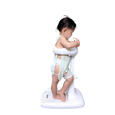 Fonction de bain debout Infance baignoire pour enfants Table de bain gris ABS Veste de lavage de fesses pour nouveau-nés