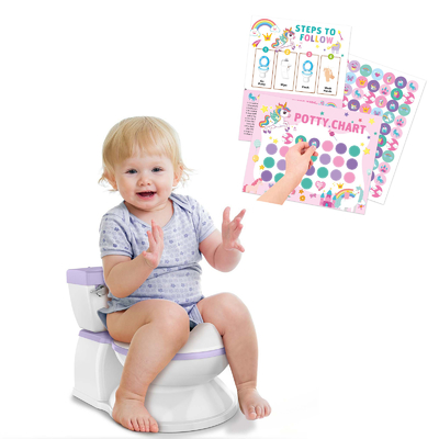 Graffiti Autocollant Potty Tableau d'entraînement coloré pour les jeunes enfants Garçon Fille