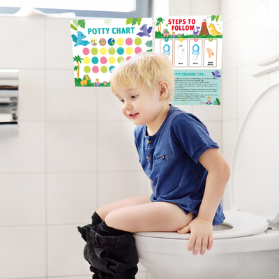 Graffiti Autocollant Potty Tableau d'entraînement coloré pour les jeunes enfants Garçon Fille