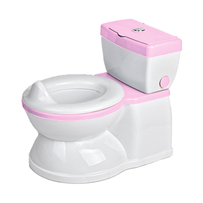 Toilette d'entraînement de la piscine réaliste antidérapante pour tout-petit avec son de rinçage doux du siège, certifié EN71
