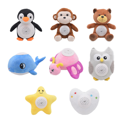 Nouveau bébé Nuit étoilée Petite poupée d'animal en peluche Musique apaisante Dormir Enfants Jouets cadeaux créatifs