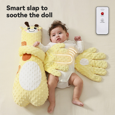 Confortant nouveau-né oreiller apaisant électrique apaisant jouets en peluche d'animaux en peluche pour se détendre