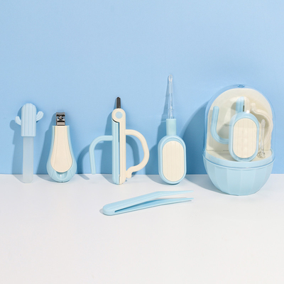 Ensemble de soins de l'ongle pour bébé en forme de cactus pour nouveau-né spéciaux anti-coupes de viande pour bébé ciseaux de sécurité presse-ongles pour enfants