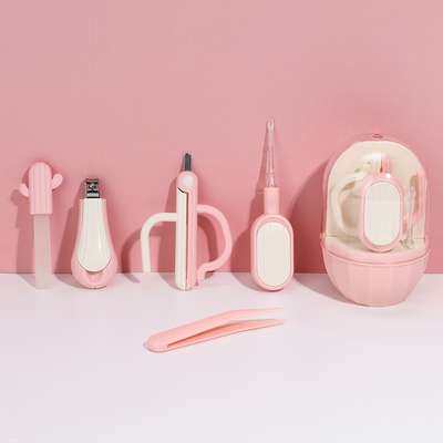 Ensemble de soins de l'ongle pour bébé en forme de cactus pour nouveau-né spéciaux anti-coupes de viande pour bébé ciseaux de sécurité presse-ongles pour enfants
